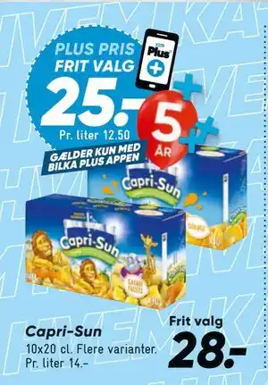 Bilka Capri-Sun tilbud