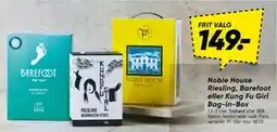 Bilka Noble House Riesling, Barefoot eller Kung Fu Girl Bag-in-Box tilbud