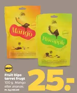 Netto Fruit Dips tørret frugt tilbud