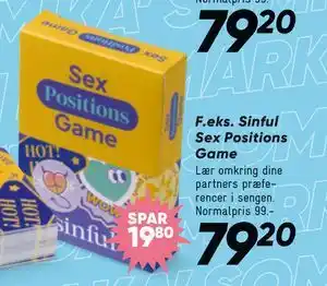 Bilka Sinful Sex Positions Game tilbud