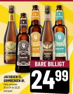 Løvbjerg JACOBSEN EL. GRIMBERGEN ØL tilbud