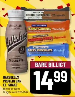 Løvbjerg BAREBELLS PROTEIN BAR EL. SHAKE tilbud