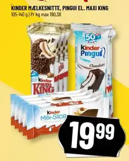 Løvbjerg KINDER MÆLKESNITTE, PINGUI EL. MAXI KING tilbud