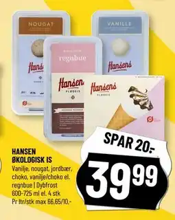 Løvbjerg HANSEN ØKOLOGISK IS tilbud