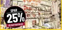 Løvbjerg SPAR 25% PÅ PARTYARTIKLER tilbud