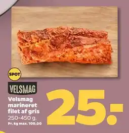 Netto Velsmag marineret filet af gris tilbud