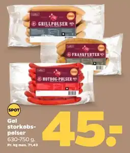 Netto Gøl storkøbspølser tilbud