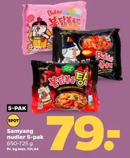 Netto 5-PAK Samyang nudler 5-pak tilbud