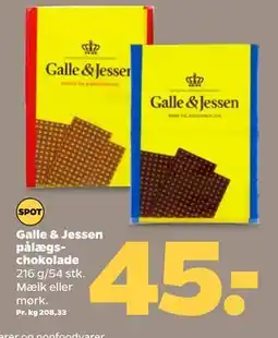 Netto Galle & Jessen pålægschokolade tilbud