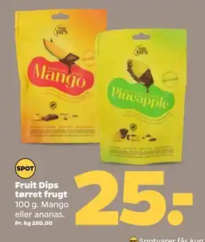 Netto Fruit Dips tørret frugt tilbud