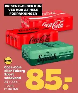 Netto Coca-Cola eller Tuborg Sport sodavand tilbud
