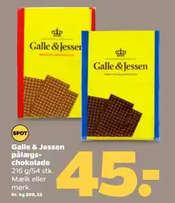 Netto Galle & Jessen chokolade tilbud