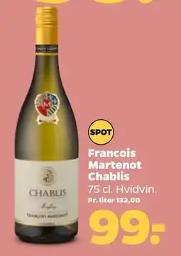 Netto Francois Martenot Chablis tilbud
