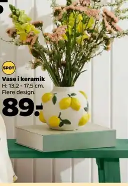 Netto Vase i keramik tilbud