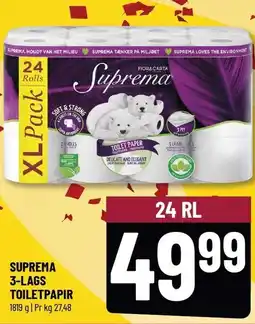 Løvbjerg SUPREMA 3-LAG TOILETPAPIR tilbud