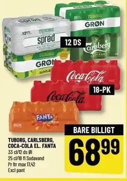 Løvbjerg TUBORG, CARLSBERG, COCA-COLA EL. FANTA tilbud