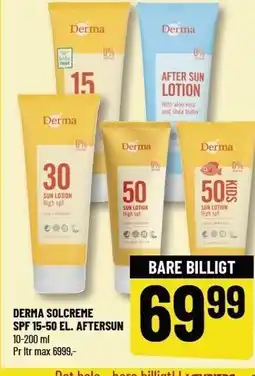 Løvbjerg DERMA SOLCREME SPF 15-50 EL. AFTERSUN tilbud