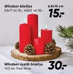 Bilka Windsor bloklys eller rustik bloklys tilbud