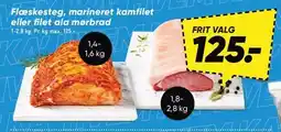 Bilka Flæskesteg, marineret kamfilet eller filet ala mørbrad tilbud