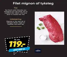 Bilka Filet mignon af tyksteg tilbud