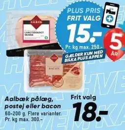 Bilka Aalbæj pålæg, postej eller bacon tilbud
