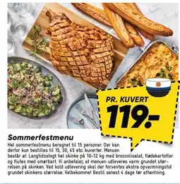 Bilka Sommerfestmenu tilbud