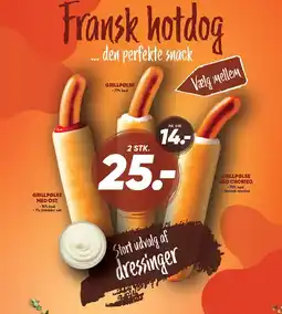 Bilka GRILLPØLSE, GRILLPØLSE MED OST ELLER GRILLPØLSE MED CHORIZO tilbud