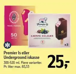 Føtex Premier Is eller Underground iskasse tilbud
