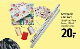 Føtex Gavepapir eller kort tilbud