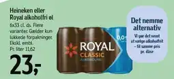 Føtex Heineken eller Royal Akolholfri øl tilbud