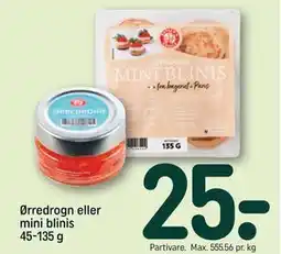 REMA 1000 Ørredrogn eller mini blinis 45-135 g tilbud