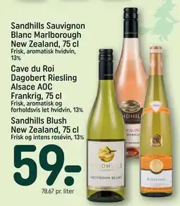 REMA 1000 Sandhills Sauvignon Blanc Marlborough New Zealand, 75 cl tilbud