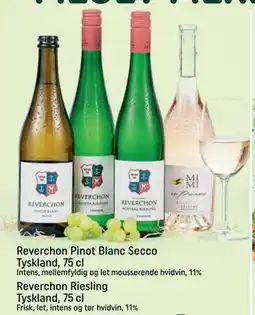 REMA 1000 Reverchon Riesling Tyskland, 75 cl tilbud