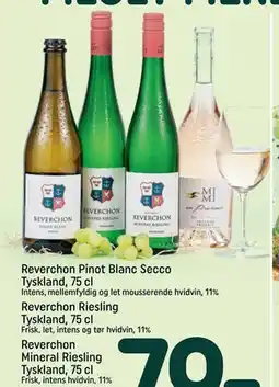 REMA 1000 Reverchon Mineral Riesling Tyskland, 75 cl tilbud