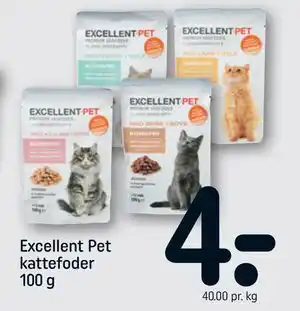 REMA 1000 Excellent Pet kattefoder 100 g tilbud