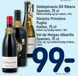REMA 1000 Diciotto Primitivo Puglia Italien, 75 cl tilbud