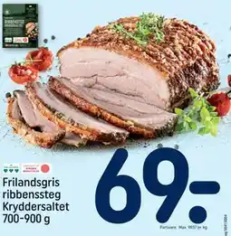 REMA 1000 Frilandsgris ribbenssteg Kryddersaltet 700-900 g tilbud