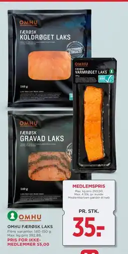 MENY OMHU FÆRØSK LAKS tilbud