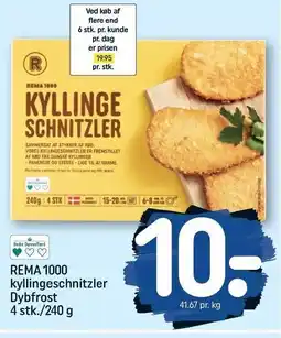 REMA 1000 REMA 1000 kyllingeschnitzler tilbud