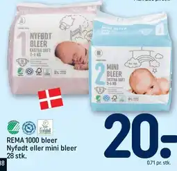 REMA 1000 REMA 1000 bleer Nyfødt eller mini bleer tilbud