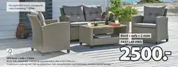 JYSK VEN bord + sofa + 2 stole tilbud