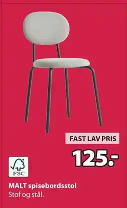 JYSK MALT spisebordsstol tilbud