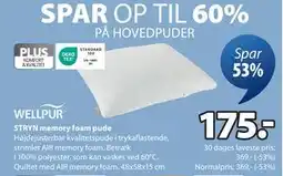 JYSK STRYN memory foam pude tilbud