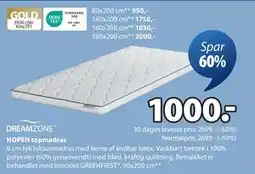 JYSK HOPEN topmadras tilbud