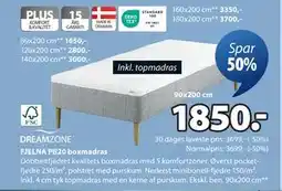 JYSK FJELNA PB20 boxmadras tilbud