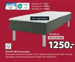 JYSK SKAUPA BB15 boxmadras tilbud