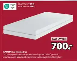 JYSK KAMELVA springmadras tilbud