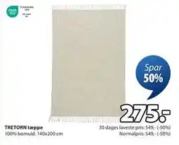 JYSK TRETORN tæppe tilbud