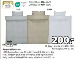 JYSK Sengetøj i percale tilbud