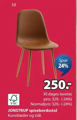 JYSK JONSTRUP spisebordsstol tilbud